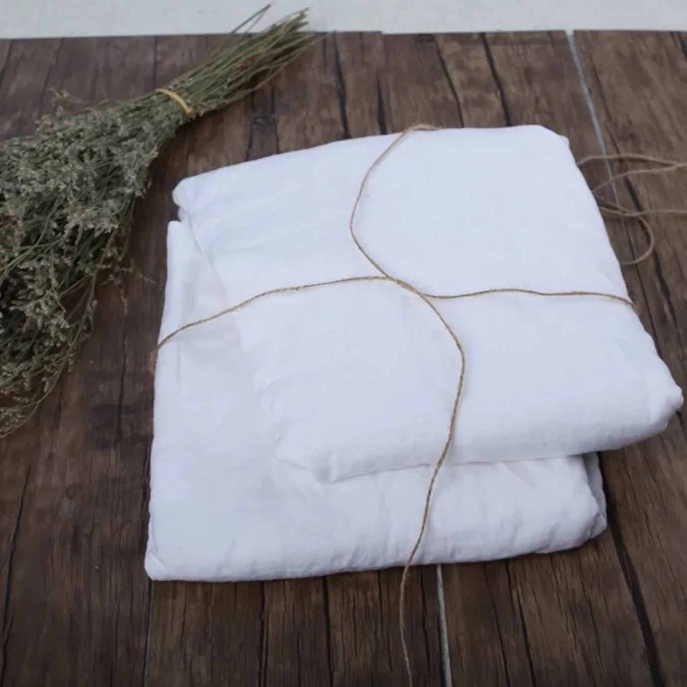 Drap de lit en lin pur 100% - 254x275 cm en