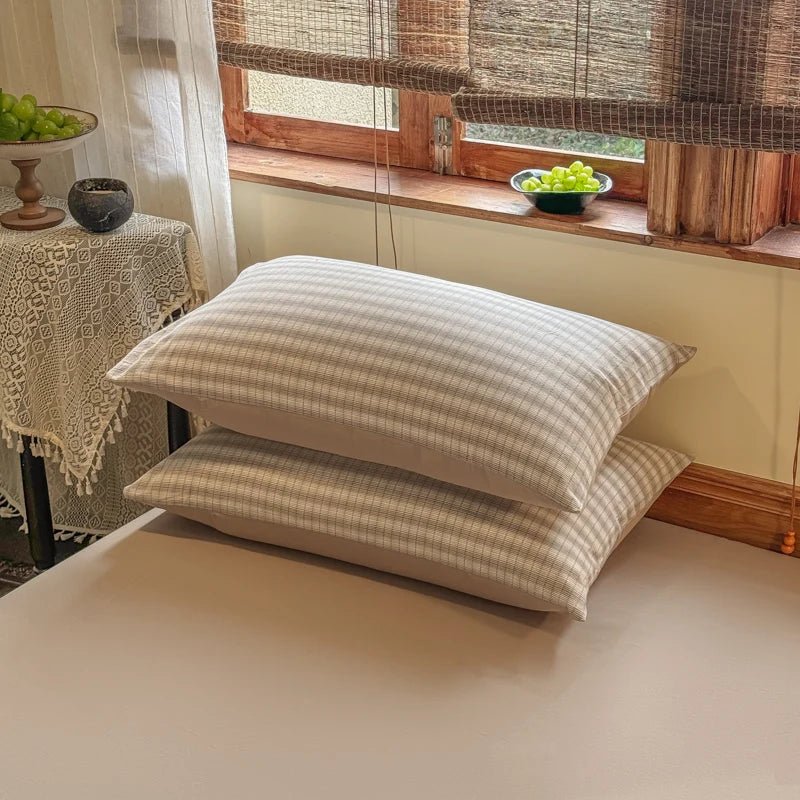 Parure de lit coton pour lit simple 180x220 cm – 3 pièces en