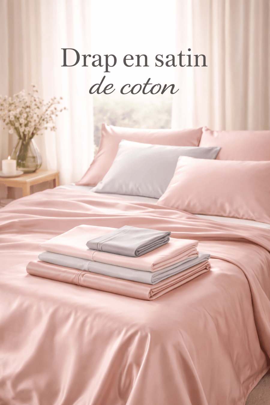 Drap en satin de coton