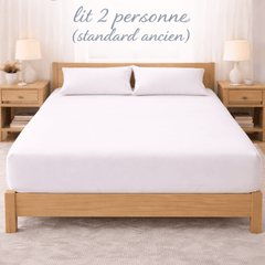 Drap-housse 140×190 cm - lit 2 personnes (standard ancien) - La Boutique du drap