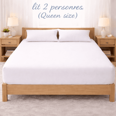 Drap-housse 160×200 cm - lit 2 personnes (Queen size) - La Boutique du drap