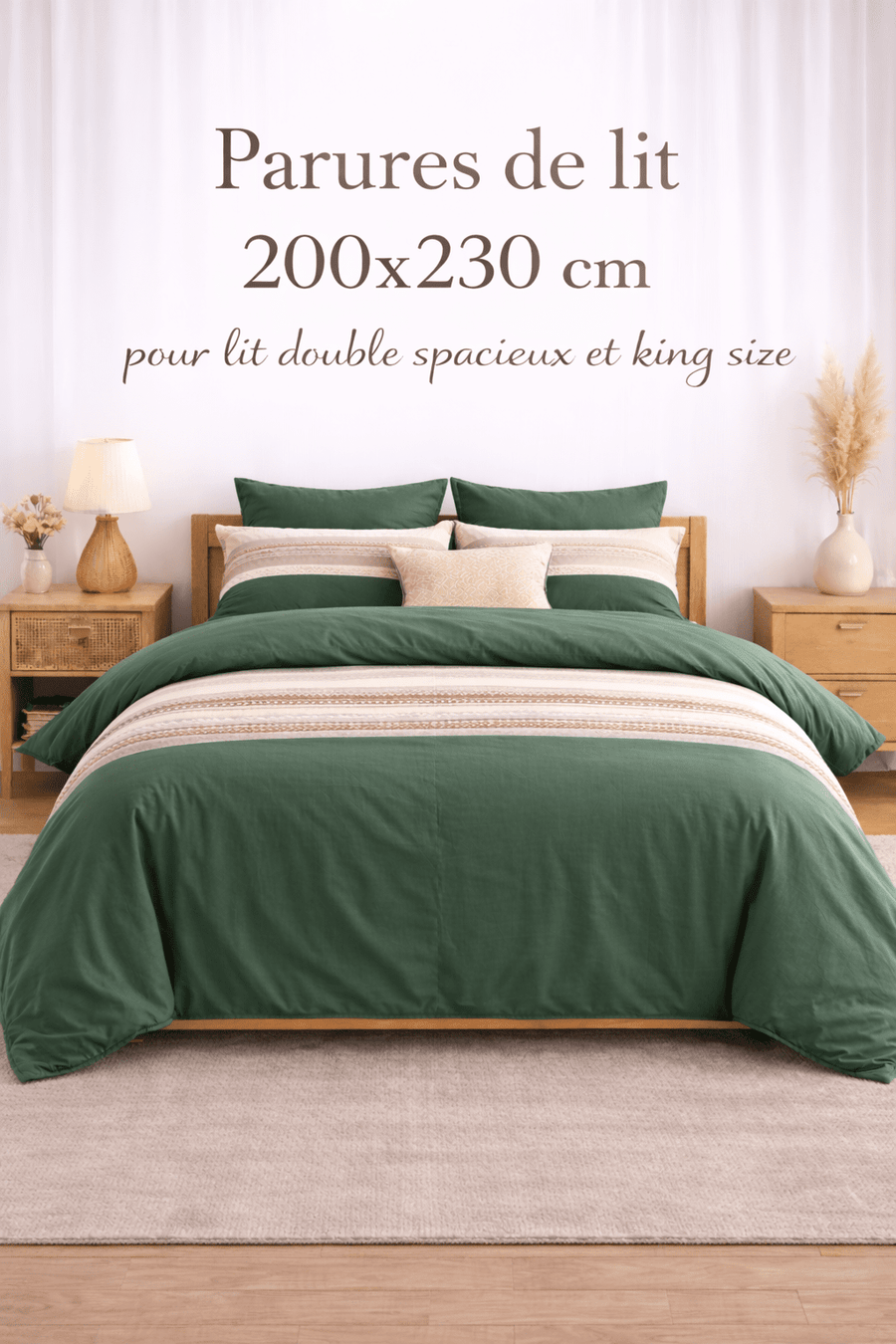 Parure de lit 200x230 cm