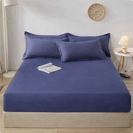 Drap-housse en coton 160x200cmx30 cm avec bandes élastiques