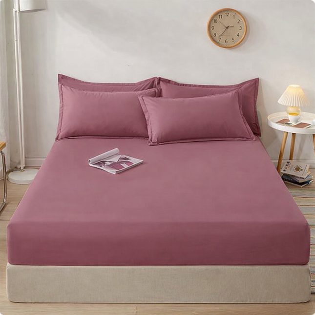 Drap-housse en coton 180x200cmx30 cm avec bandes élastiques