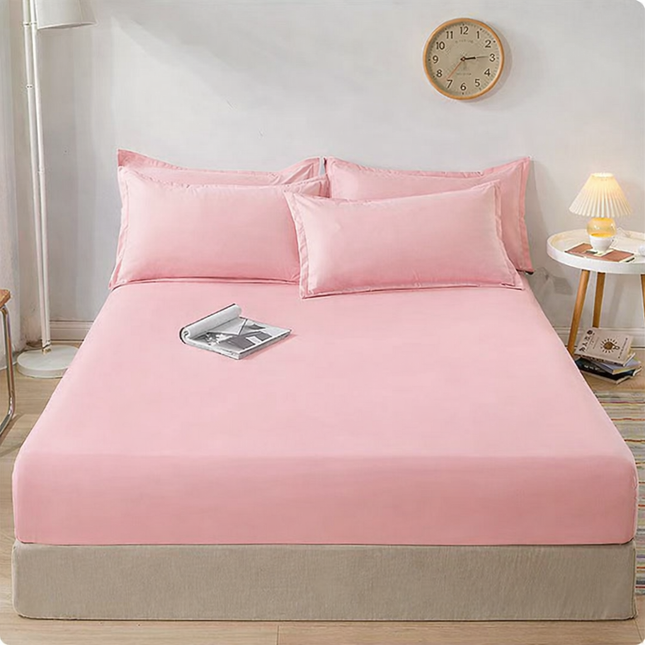 Drap-housse en coton 160x200cmx30 cm avec bandes élastiques