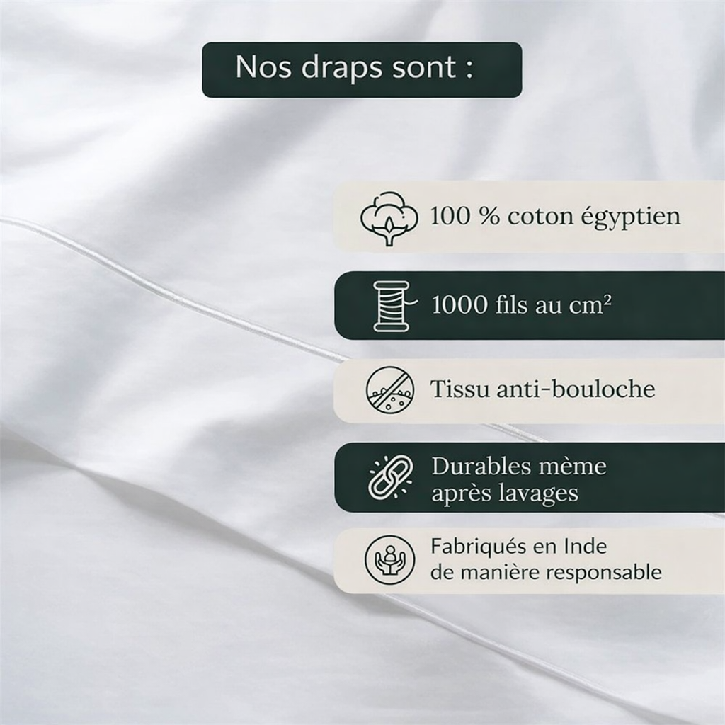 Qualité supérieure en coton égyptien