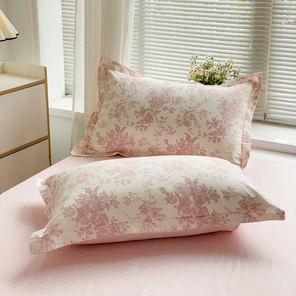 Parure de lit en coton 100 %, motif floral – 200x200 cm