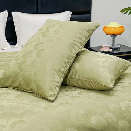 Parure de lit satin jacquard effet zébré 200x200cm - 3 pièces