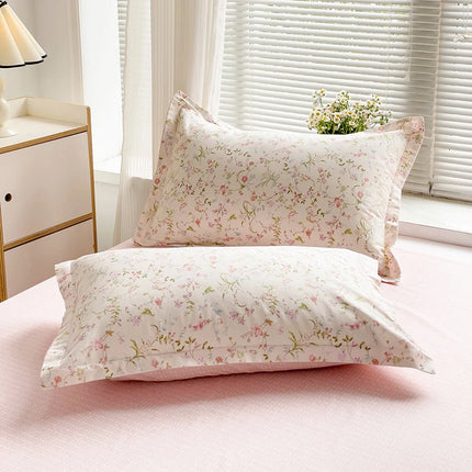 Parure de lit en coton 100 %, motif floral – 200x200 cm
