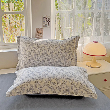 Parure de lit en coton 100 %, motif floral – 200x200 cm