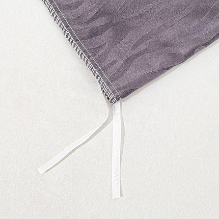 Parure de lit satin jacquard effet zébré 200x200cm - 3 pièces