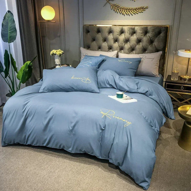Housse de couette brodée de haute qualité - 200x230cm
