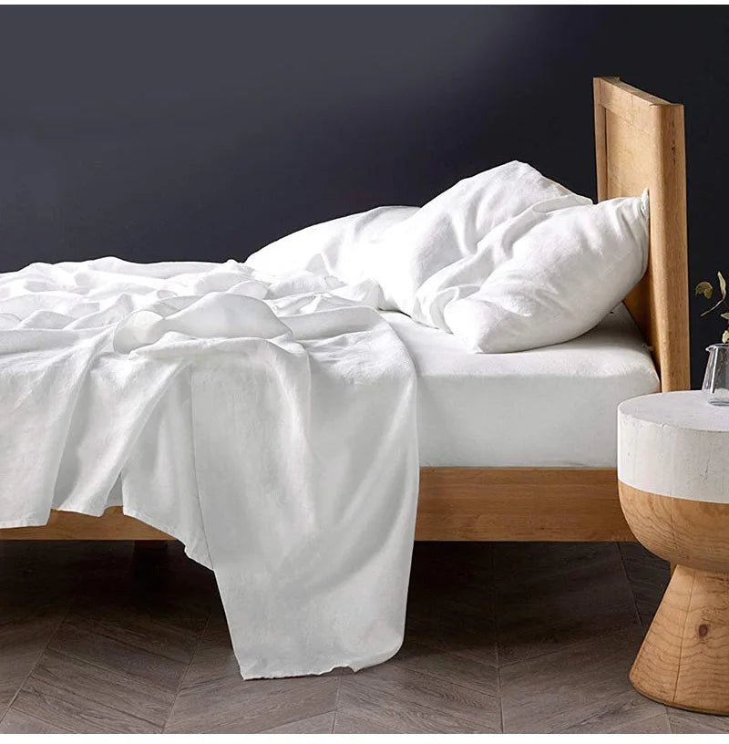 Drap de Lit 100% Lin Lavé - 200x240 cm en