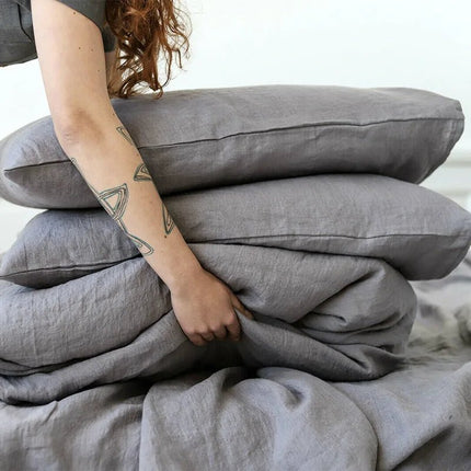 Drap de Lit 100% Lin Lavé - 200x240 cm en