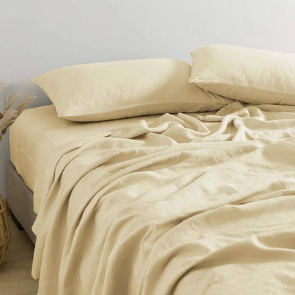 Drap de Lit 100% Lin Lavé - 230x250 cm en