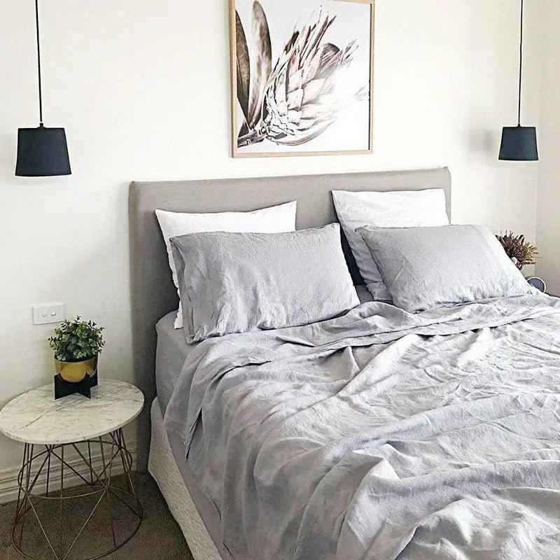 Drap de Lit 100% Lin Lavé - 230x250 cm en