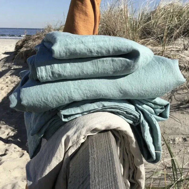 Drap de Lit 100% Lin Lavé - 240x260 cm en