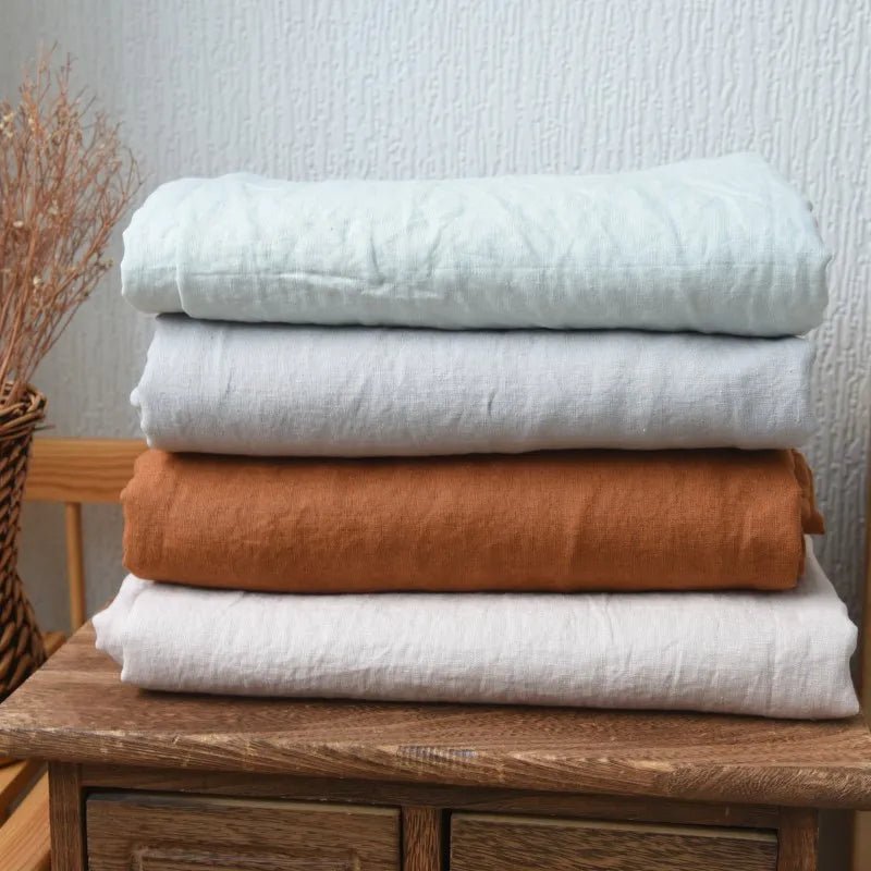 Drap de lit en lin pur 100% - 180x254 cm en