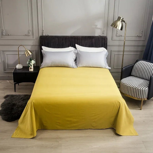 Drap de lit plat en pur coton 160x230 cm en