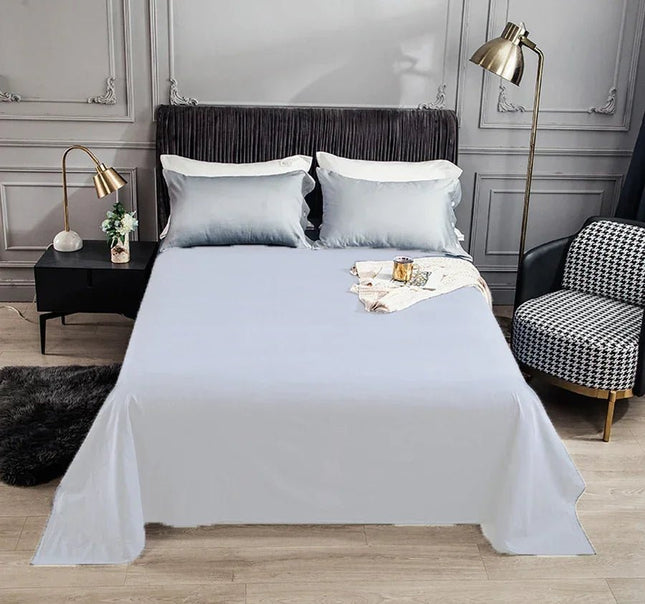 Drap de lit plat en pur coton 230x245 cm en