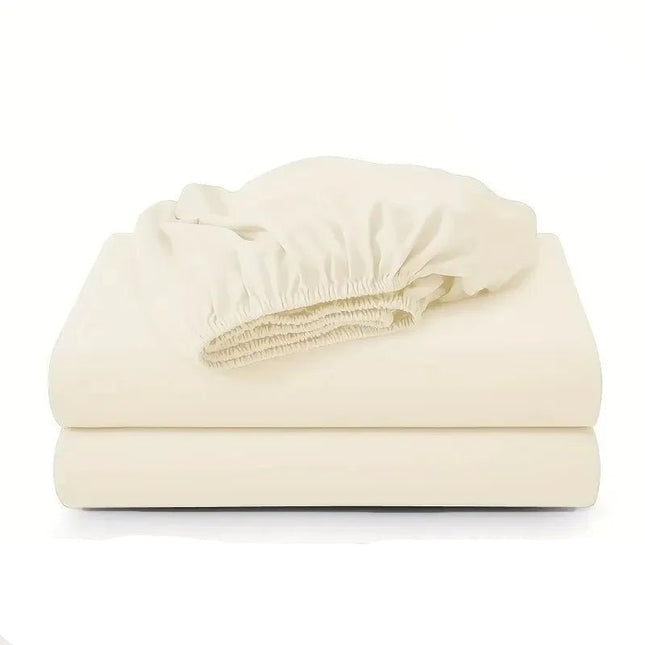 Drap - housse coton, couleur unie 200x200x30cm en