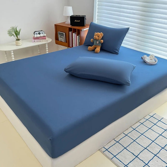 Drap - housse délavé avec bandes élastiques 90x200x25cm en