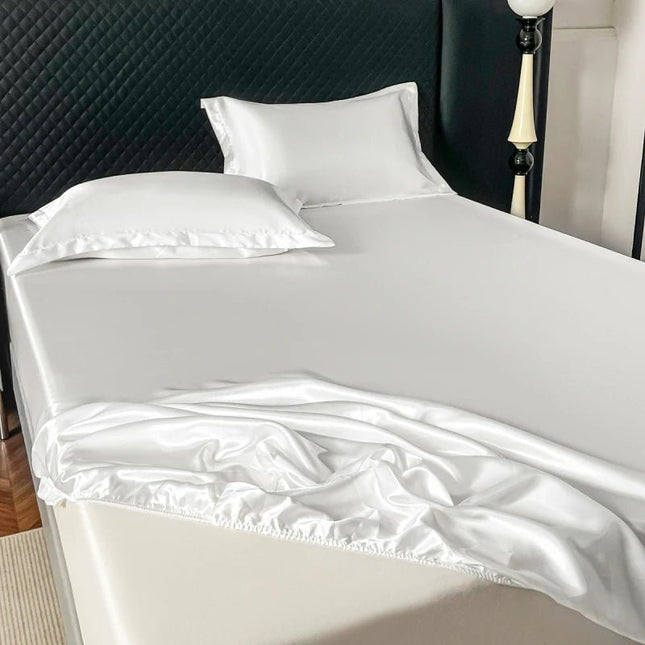 Drap - housse élastique en Satin 140x200x30cm en