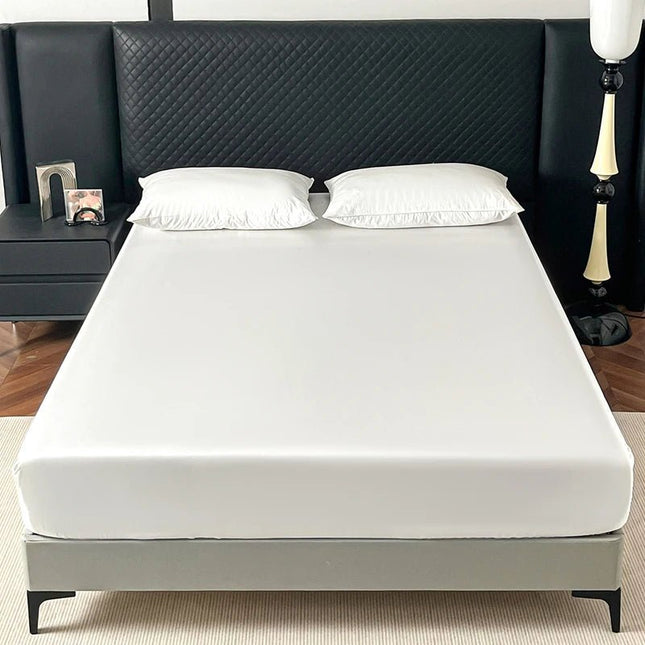 Drap - housse élastique en Satin 200x200x30cm en