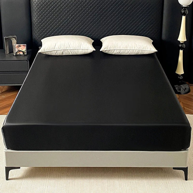 Drap - housse élastique en Satin 200x200x30cm en
