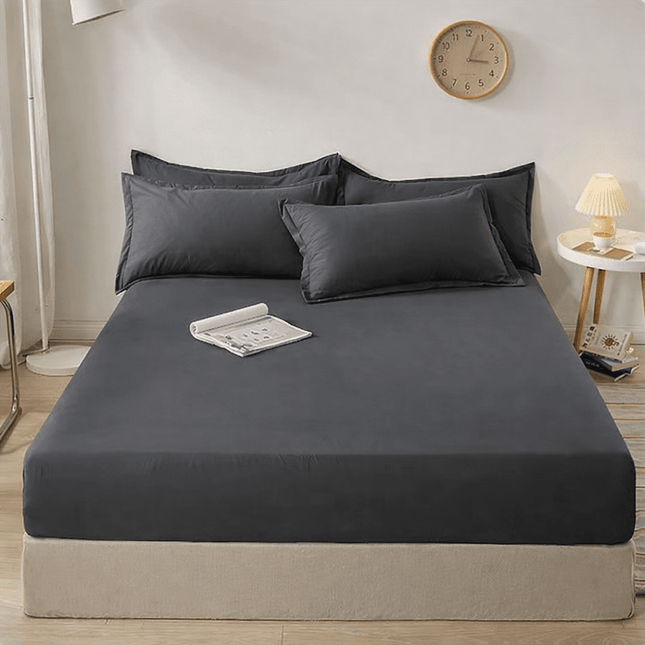Drap - housse en coton 90x200x10 cm avec bandes élastiques en