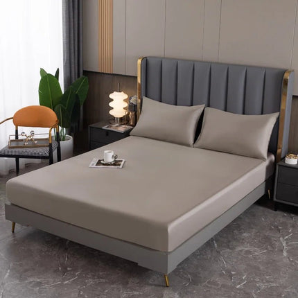 Drap - housse en soie de mûrier naturelle 200x200 cm – bonnet 25 cm en