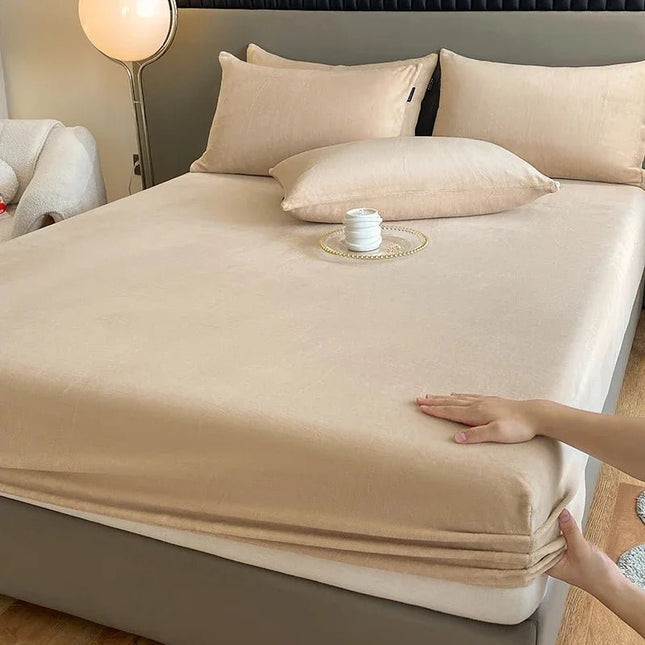 Drap - housse flanelle épaisse 180x200 cm – bonnet 25 cm en