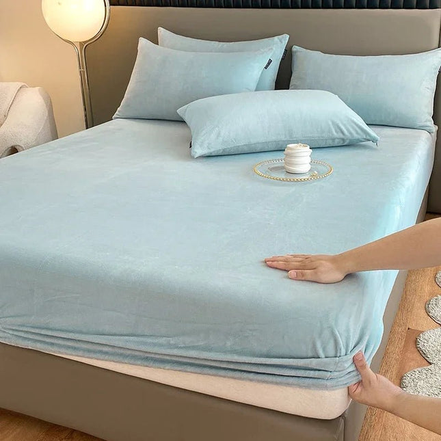 Drap - housse flanelle épaisse 90x200 cm – bonnet 25 cm en