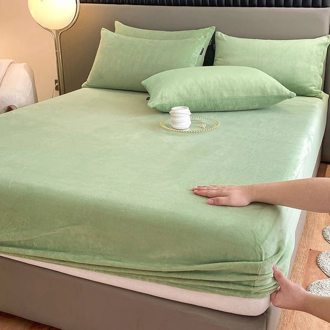 Drap - housse flanelle épaisse 90x200 cm – bonnet 25 cm en