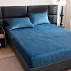 Bleu canard / 160x200x25cm