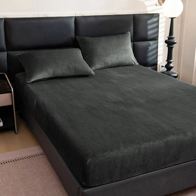 Drap - housse flanelle polaire 198x203 cm – bonnet 25 cm en
