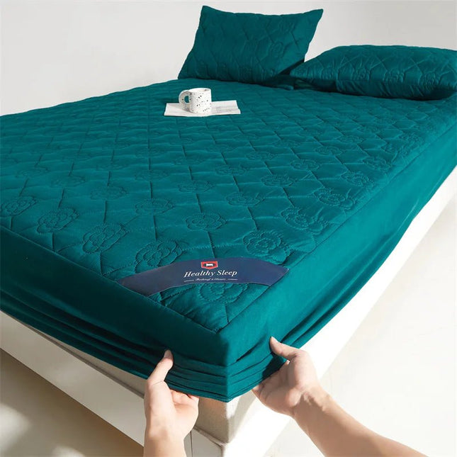 Drap - housse imperméable en coton 90x200x30 cm en