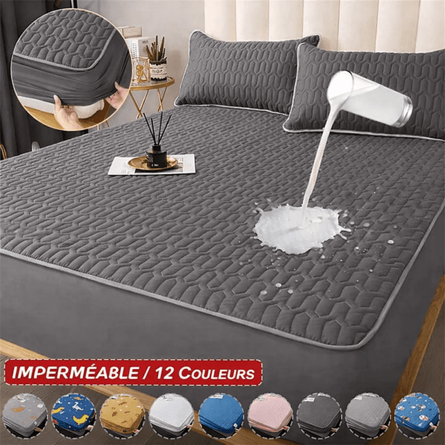 Drap - housse imperméable pour lit 180x200x30 cm en
