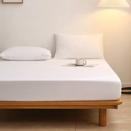 Drap - housse uni avec élastique 140x190x25cm – 1 pièce en