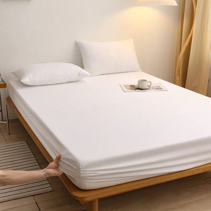 Drap - housse uni avec élastique 140x190x25cm – 1 pièce en