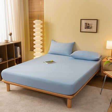 Drap - housse uni avec élastique 140x190x25cm – 1 pièce en