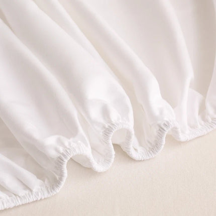 Drap - housse uni avec élastique 140x190x25cm – 1 pièce en