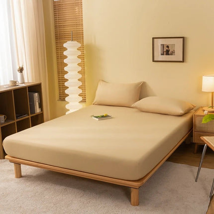 Drap - housse uni avec élastique 140x190x25cm – 1 pièce en