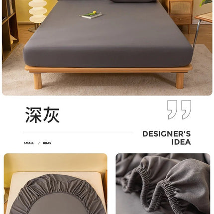 Drap - housse uni avec élastique 200x200x25cm – 1 pièce en