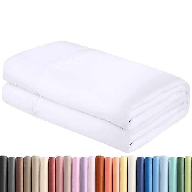 Drap plat de couleur uni - 200 x 230 cm en