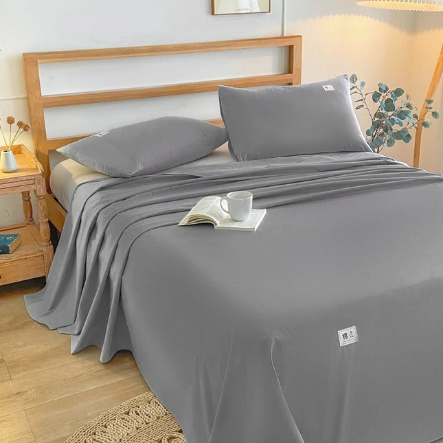 Drap plat de lit 100% coton - 160x230 cm en