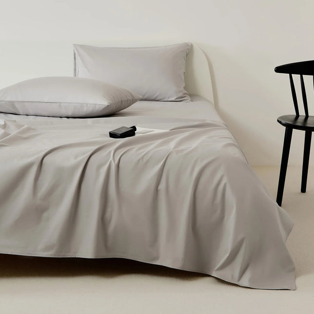 Drap plat de lit 100% coton - 160x230 cm en