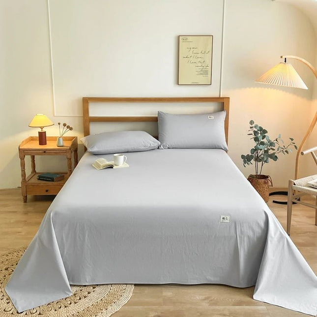 Drap plat de lit 100% coton - 200x230 cm en