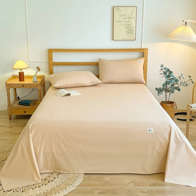 Drap plat de lit 100% coton - 270x245 cm en