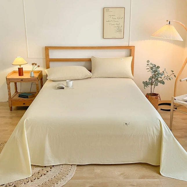 Drap plat de lit 100% coton - 270x245 cm en